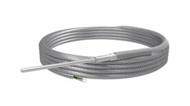 PT100 temperatuur sensor gevlochten kabel 3mtr.